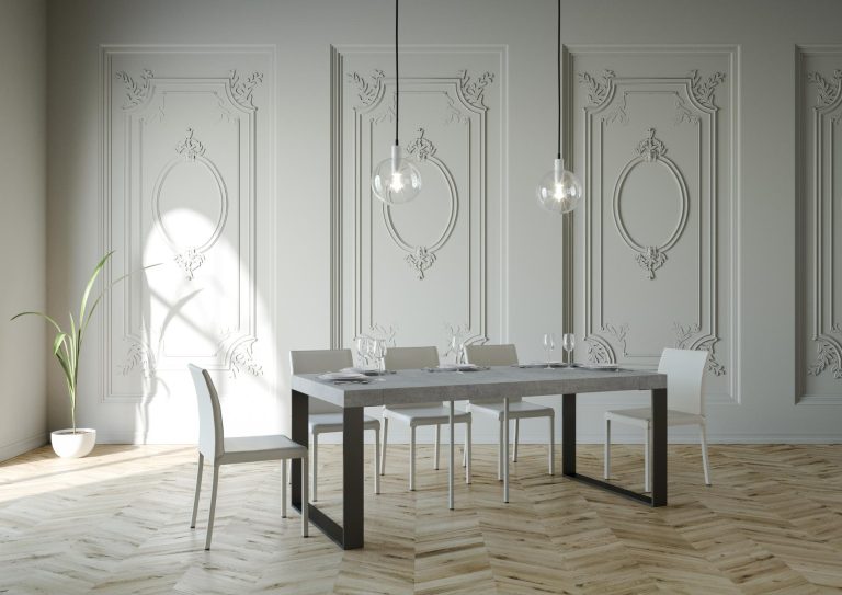 Consolle Estensibile Elettra Premium Antracite con Struttura Robusta e Elegante