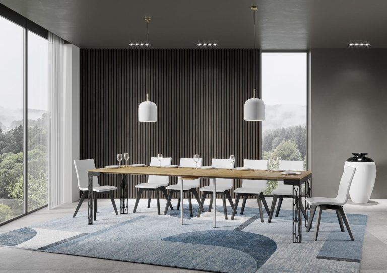 Consolle Estensibile Ghibli Evolution con Struttura in Ferro Antracite