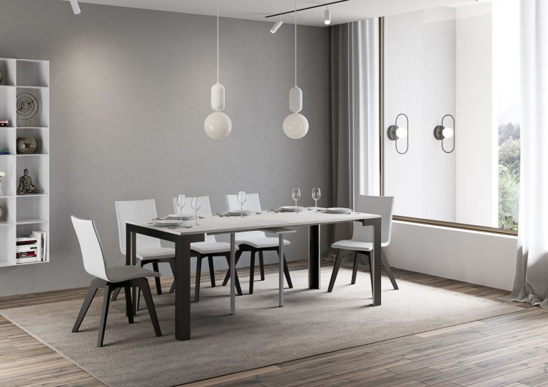 Consolle Estensibile Antracite Linea Evolution Small e Grande