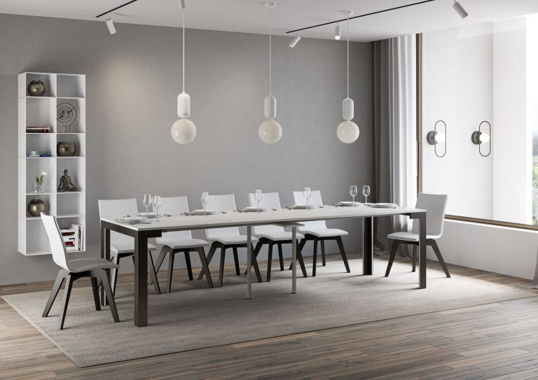 Consolle Estensibile Antracite Linea Evolution Small e Grande