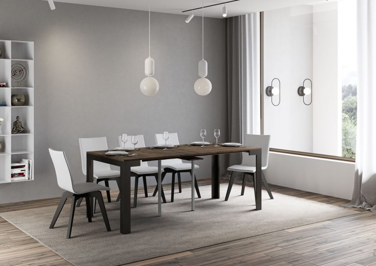 Consolle Estensibile Antracite Linea Evolution Small e Grande