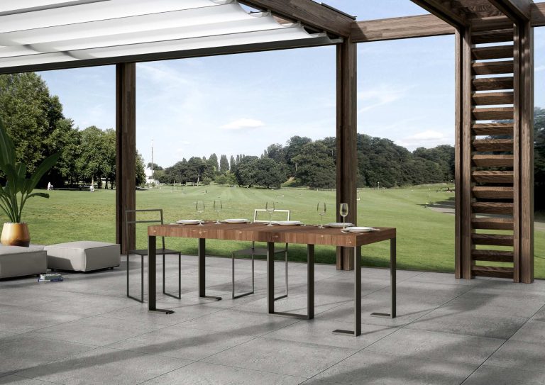 Consolle Estensibile Elegante Antracite con Telaio Robusto