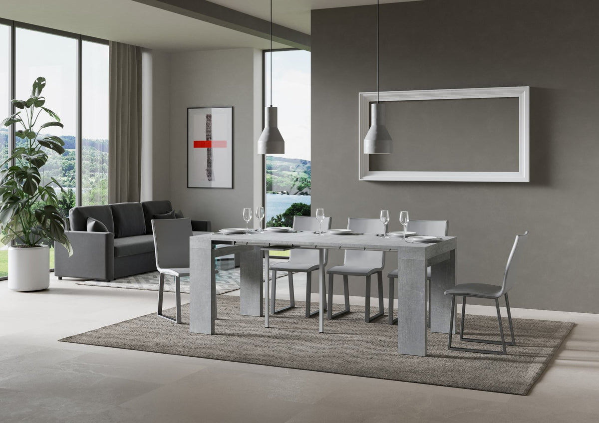 Consolle allungabile Roxell diverse misure Consolle Italy Hobby Shop Solution 90x40/196 Cemento 