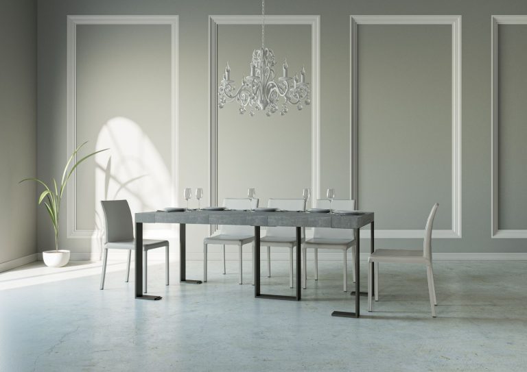 Consolle Estensibile Elegante Antracite con Telaio Robusto