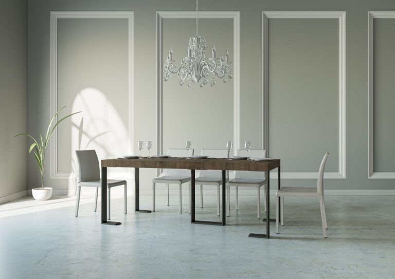 Consolle Estensibile Elegante Antracite con Telaio Robusto