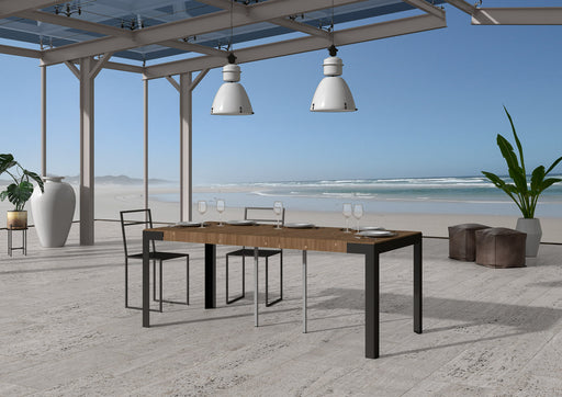 Consolle allungabile Azalea Abete Tinto telaio Antracite Consolle Italy Hobby Shop Solution 90x40/190 Premium 