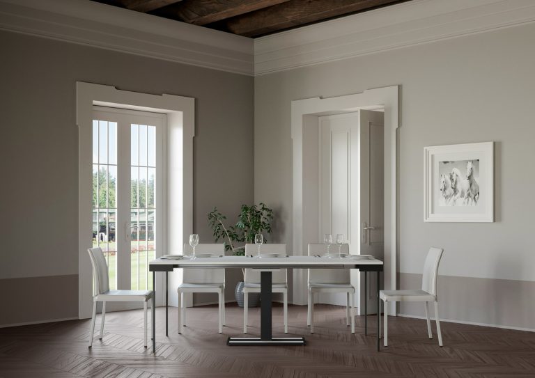 Consolle allungabile Capital Evolution con telaio Antracite