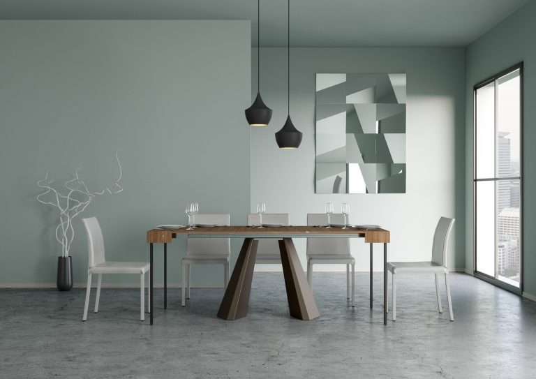 Consolle Allungabile Diamante Orso con Struttura in Ferro