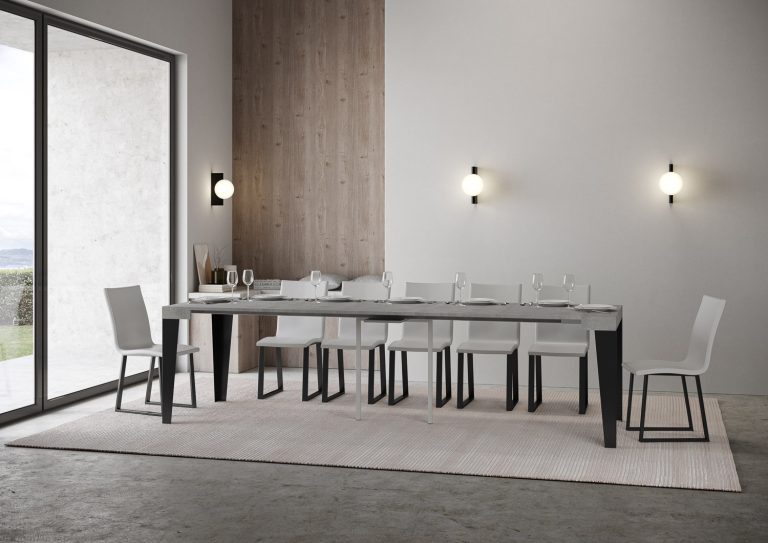 Itamoby Consolle Allungabile Flame con Struttura Antracite