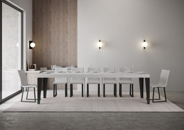 Consolle Allungabile Flame con Struttura Antracite