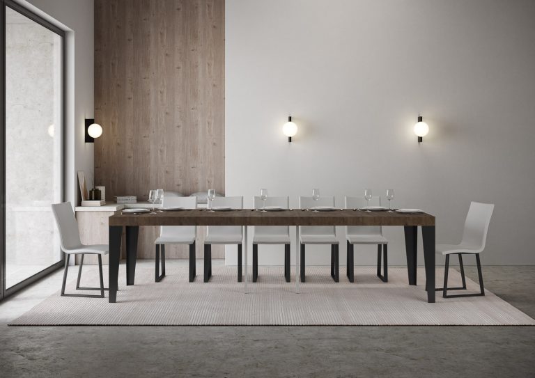 Consolle Allungabile Flame con Struttura Antracite