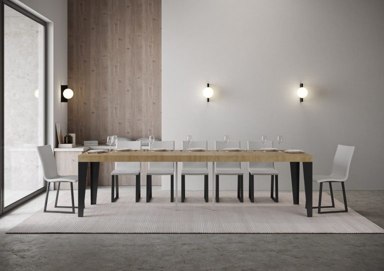 Consolle Allungabile Flame con Struttura Antracite