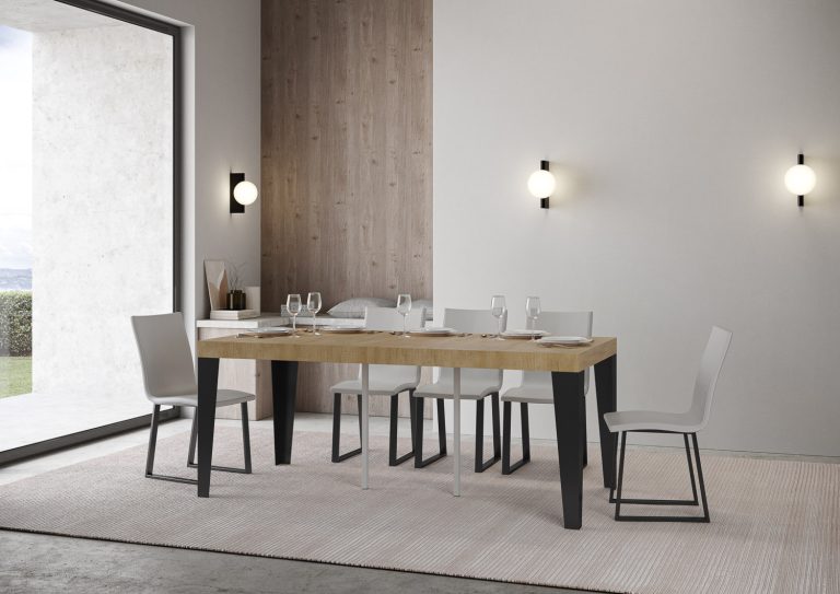 Consolle Allungabile Flame con Struttura Antracite