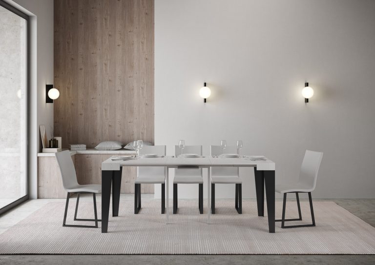 Itamoby Consolle Allungabile Flame con Struttura Antracite
