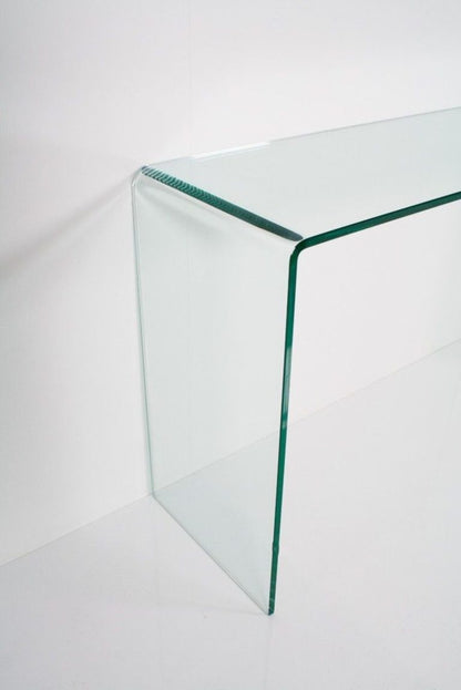 Itamoby Consolle Elegante in Vetro Curvato 80x40x80 cm