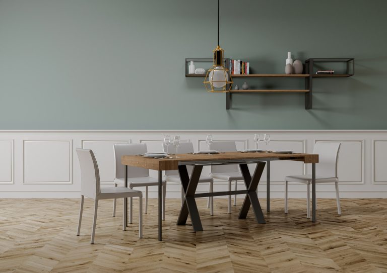 Itamoby Consolle allungabile Xenia con Telaio Antracite