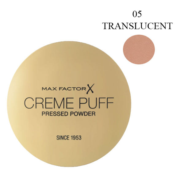 MAX FACTOR CREME PUFF POWDER COMPACT TRANSLUCENT 05
