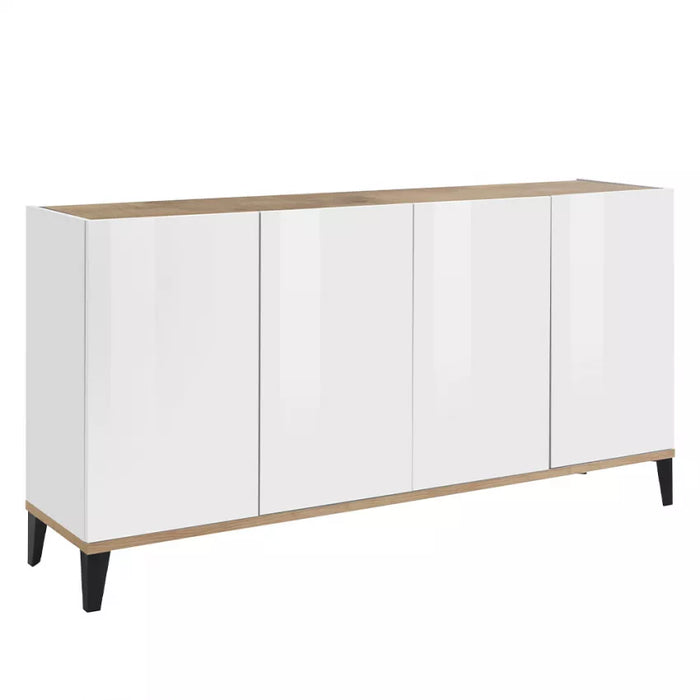 Credenza Moderna a 4 Ante, Design Made in Italy - 160x40x82 cm
