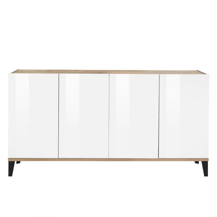 Credenza Moderna a 4 Ante, Design Made in Italy - 160x40x82 cm