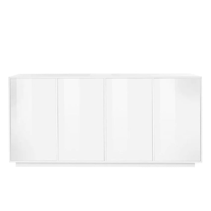 Credenza Bloom – Bianco Laccato Lucido, 180x41x86 cm, Made in Italy