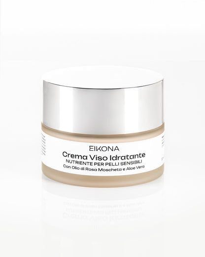 Eikona Crema Viso Pellisensibili Olio Rosa E Aloe Vera 50 Ml