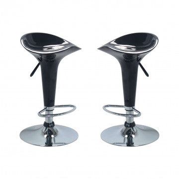Sgabello girevole regolabile in ABS, altezza variabile 65-86,5 cm