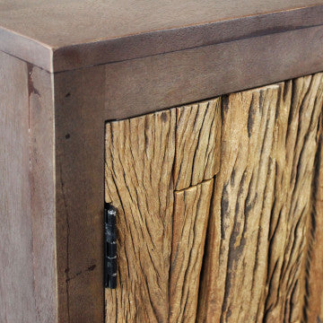 Mobile in legno e metallo con 3 cassetti e 2 ante, 160x40x85 cm