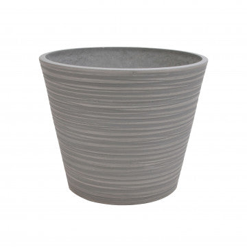 Vaso in fibra sintetica colore antracite diametro 35 cm altezza 33 cm
