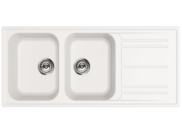 Lavello Reversibile Smeg Due Vasche Bianco LZ116B