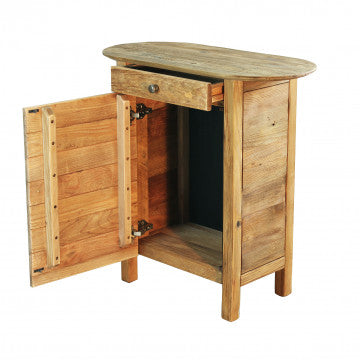Mobiletto in pino riciclato, 75x35x76 cm, colore marrone, peso 15 kg