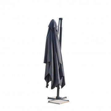 Ombrellone 400x300 cm poliestere 350 gr pistone gas grigio