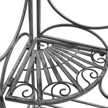 Scaffale metallo 3 piani verniciato bianco ossidato 49x35x115 cm