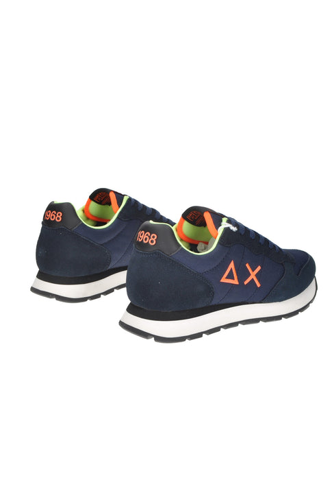 Sun68 Tom Fluo Sneakers in Camoscio con Lacci Sottopiede Imbottito in Tessuto Fondo in Gomma Z45102
