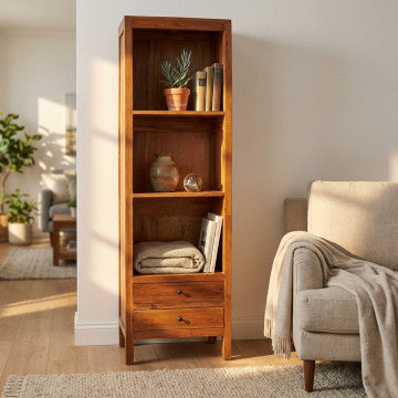 Mobile in legno di mogano, 65x33x195 cm, colore marrone