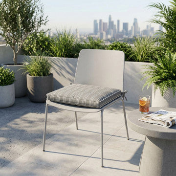 Cuscino seduta sfoderabile idrorepellente poliestere 40x40x8 cm