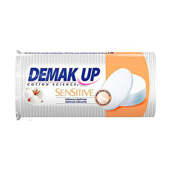 DEMAK'UP DISCHETTI STRUCCANTI COTONE SENSITIVE TONDI 48 PEZZI