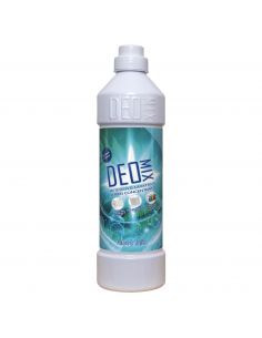 Detersivo concentrato per lavatrice Deo Mix Felce e Talco in bottiglia bianca, con etichetta blu e verde, ideale per bianchi e colorati, profumo intenso e freschezza - SKU: sku-49824417218899