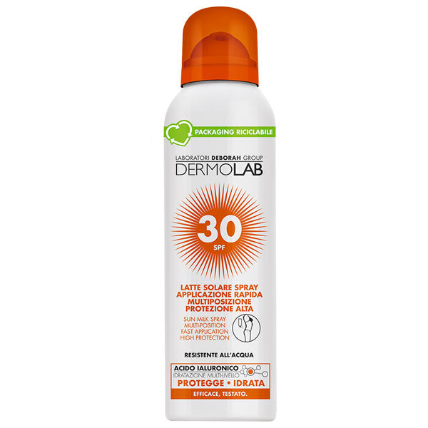 DERMOLAB LATTE SOLARE SPRAY APPLICAZIONE RAPIDA SPF 30 150 ML