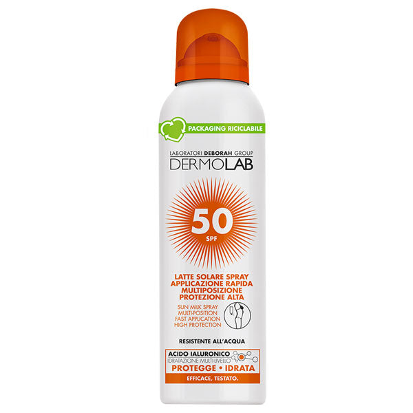 DERMOLAB LATTE SOLARE SPRAY APPLICAZIONE RAPIDA SPF 50 150 ML