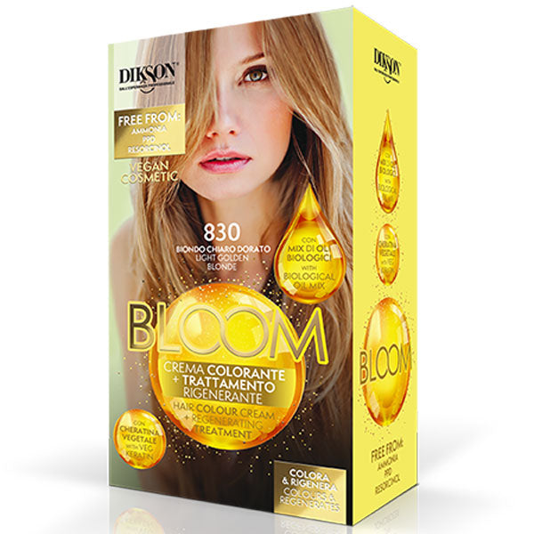 DIKSON BLOOM CREMA COLORANTE BIONDO CHIARO DORATO 830