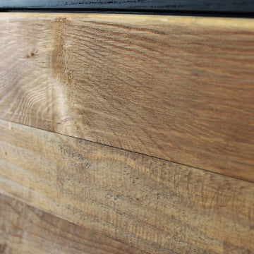 Mobile in legno di pino riciclato, 100x40x131 cm, colore marrone