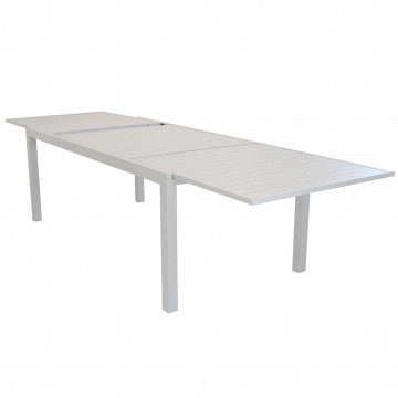 Tavolo alluminio allungabile 200/300x100 cm, altezza 74 cm