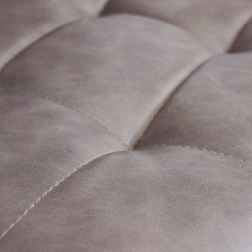 Poltrona struttura metallica seduta schienale ecopelle marrone 47,5x59x81cm