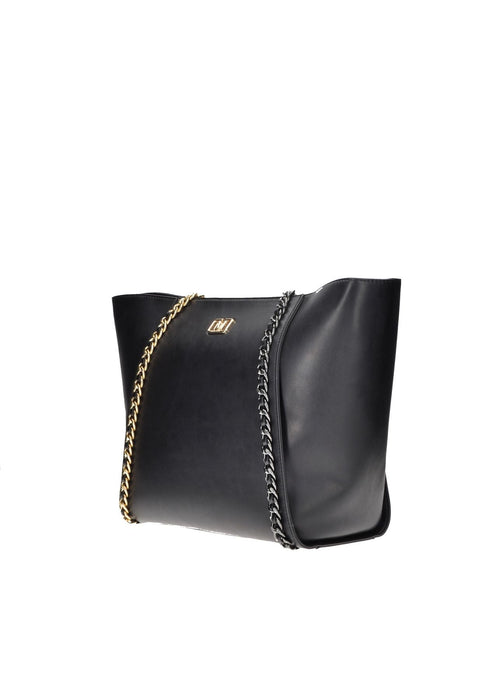 Paloma Shopping in Ecopelle MARC ELLIS Con Chiusura a Cerniera e Manici in Catena Logo Frontale