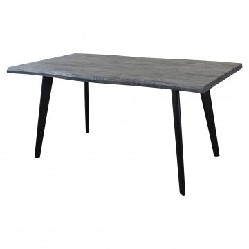 Tavolo struttura metallo piano MDF melaminico effetto legno 160x90 cm