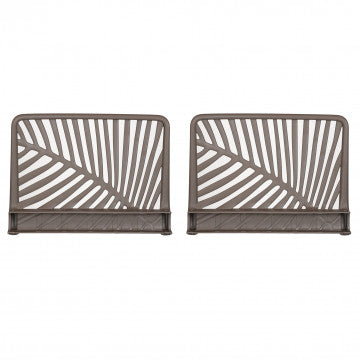 Coppia braccioli per salotto in polipropilene, dimensioni 60x10x44 cm