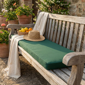 Cuscino rettangolare in poliestere sfoderabile idrorepellente 110x45 cm