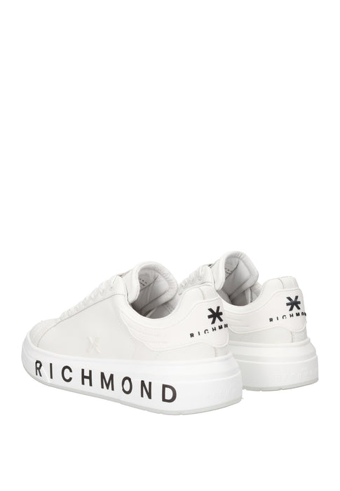 John Richmond Sneaker Action In Pelle Con Chiusura Lacci Regolabile Sottopiede Imbottito In Pelle Fondo Gomma Para 2 cm