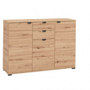 Mobile in truciolare bilaminato rovere chiaro 135x40x95 cm
