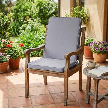 Cuscino sfoderabile in poliestere idrorepellente 95x44 cm spessore 4